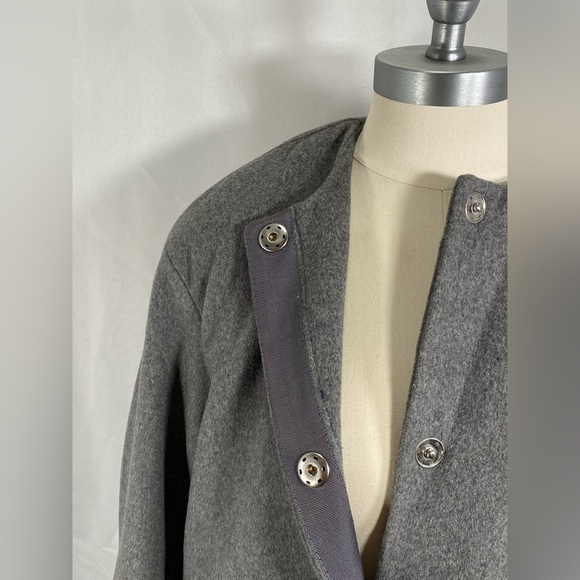 H&M wool blend winter knee length coat formal office career preppy classic 4 - Picture 4 of 11